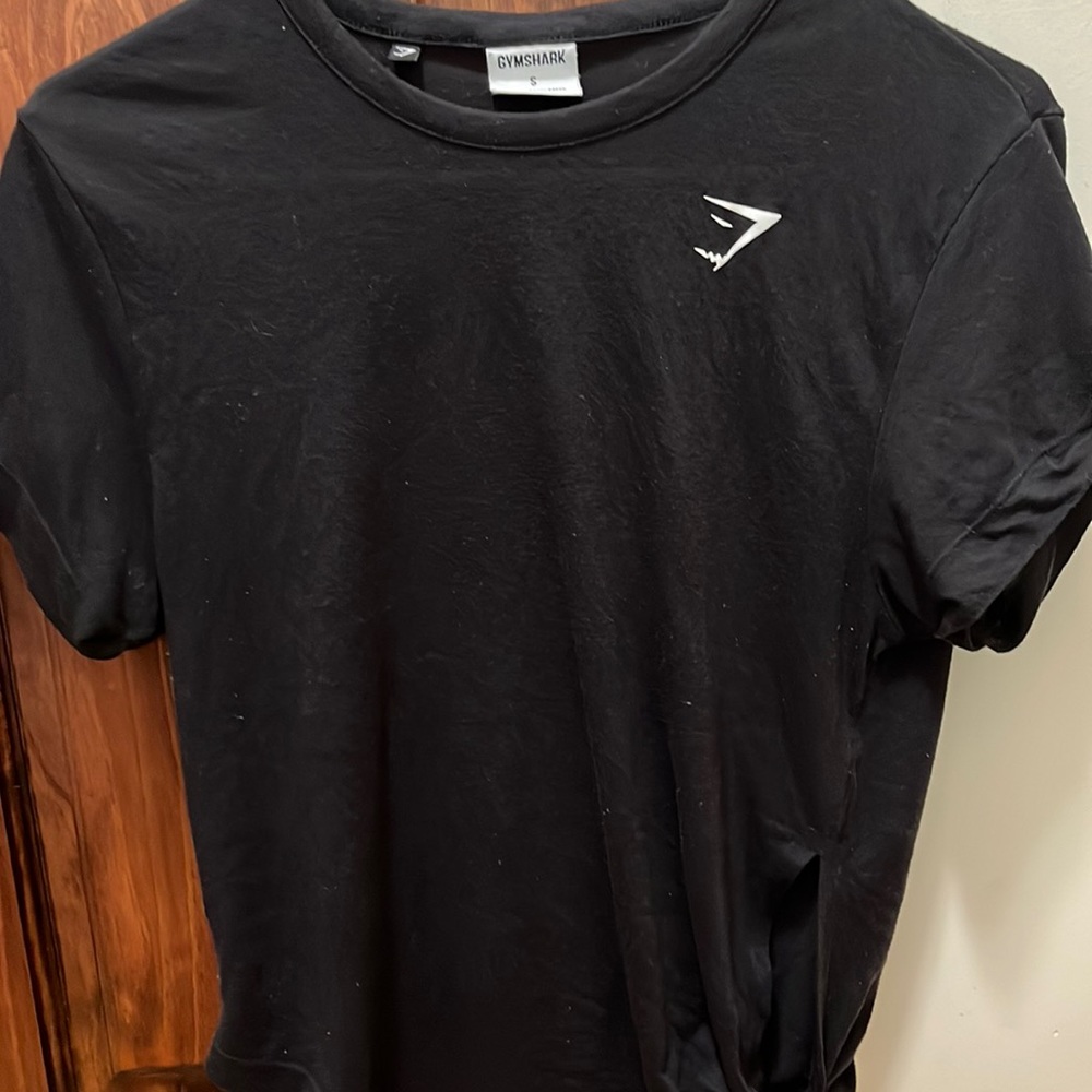 womens gymshark side tie top size small. Good condition!